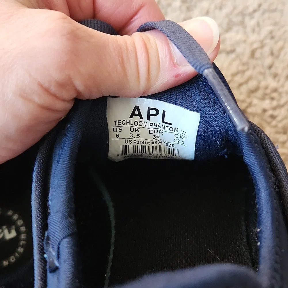 Lululemon APL techloom Phantom shoes. Midnight. Size 6. - Picture 8 of 9